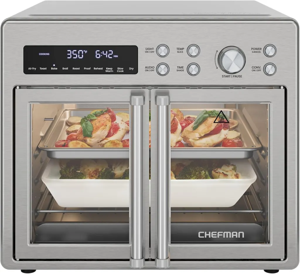 Horno tostador con freidora de aire Chefman Amazon