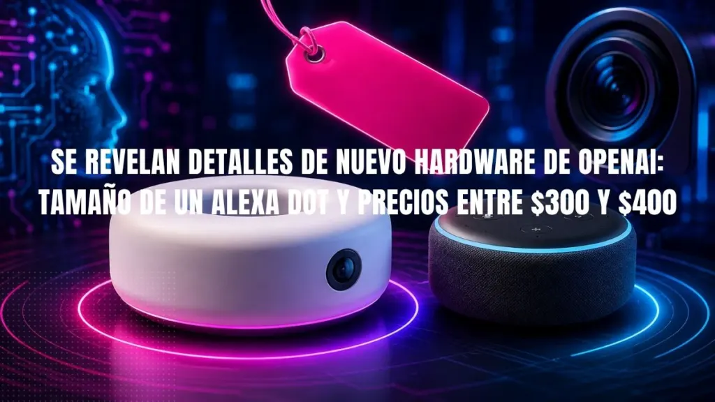 OpenAI hardware tamaño Alexa Dot