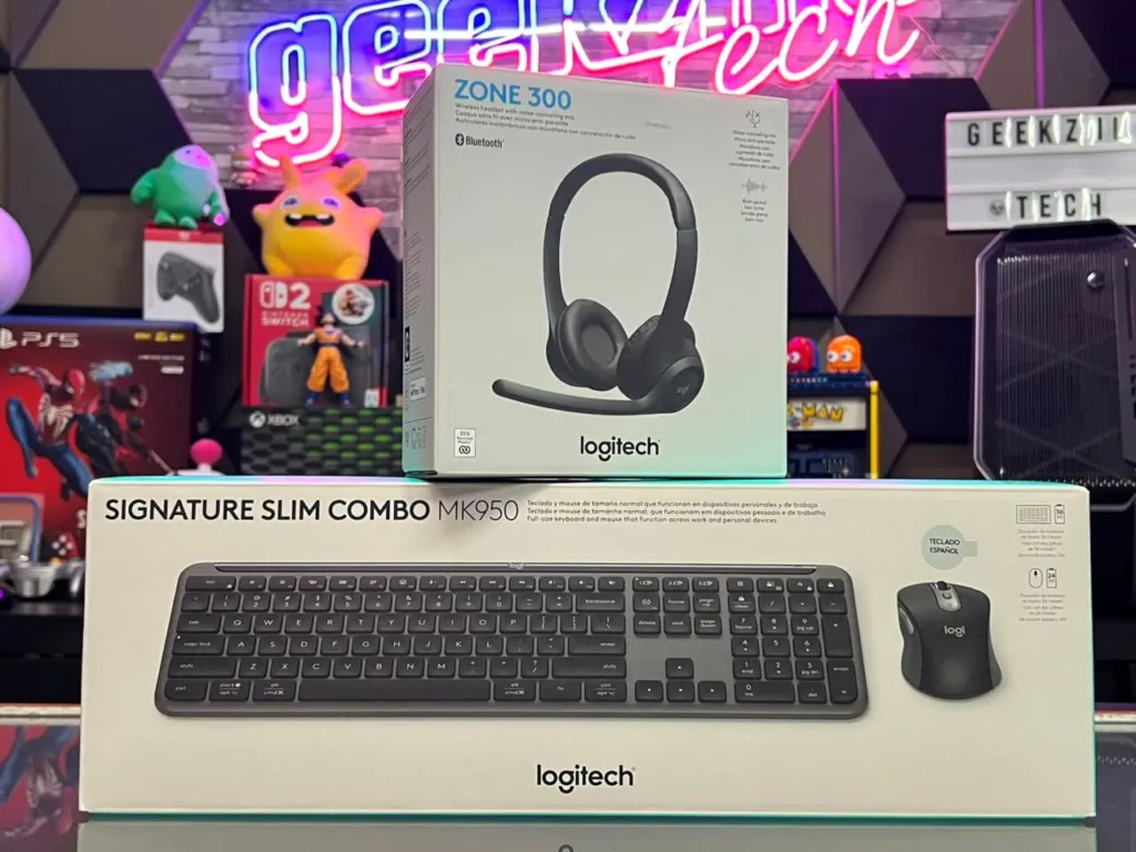 Kit 1 Logitech: Signature Slim Combo MK950 + Zone 300