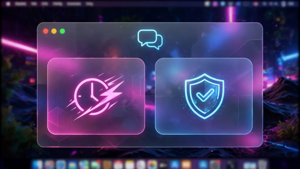 Interfaz futurista de WhatsApp para Mac