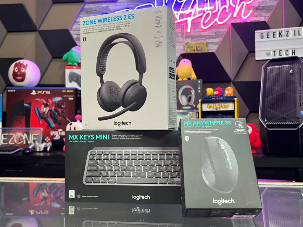 Kit 2 Logitech: Zone Wireless 2 ES + MX Keys Mini + MX Anywhere 3S