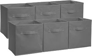 Amazon Basics - Organizadores plegables de tela con asas - Productos modernos para la casa