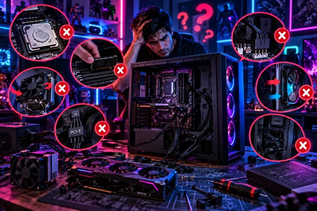 Errores al armar una pc