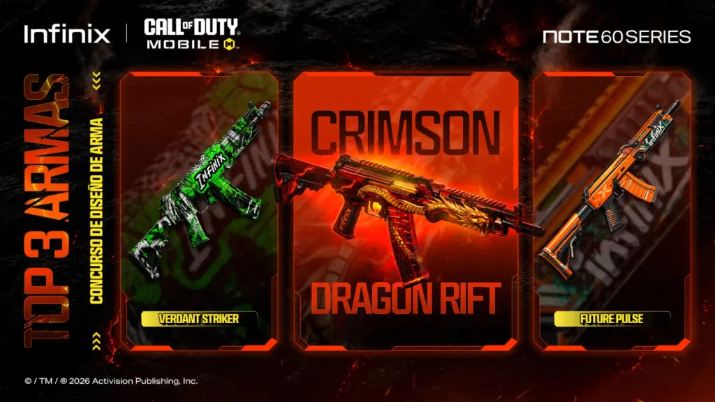 Infinix y Call of Duty: Mobile Crimson Dragon Rift