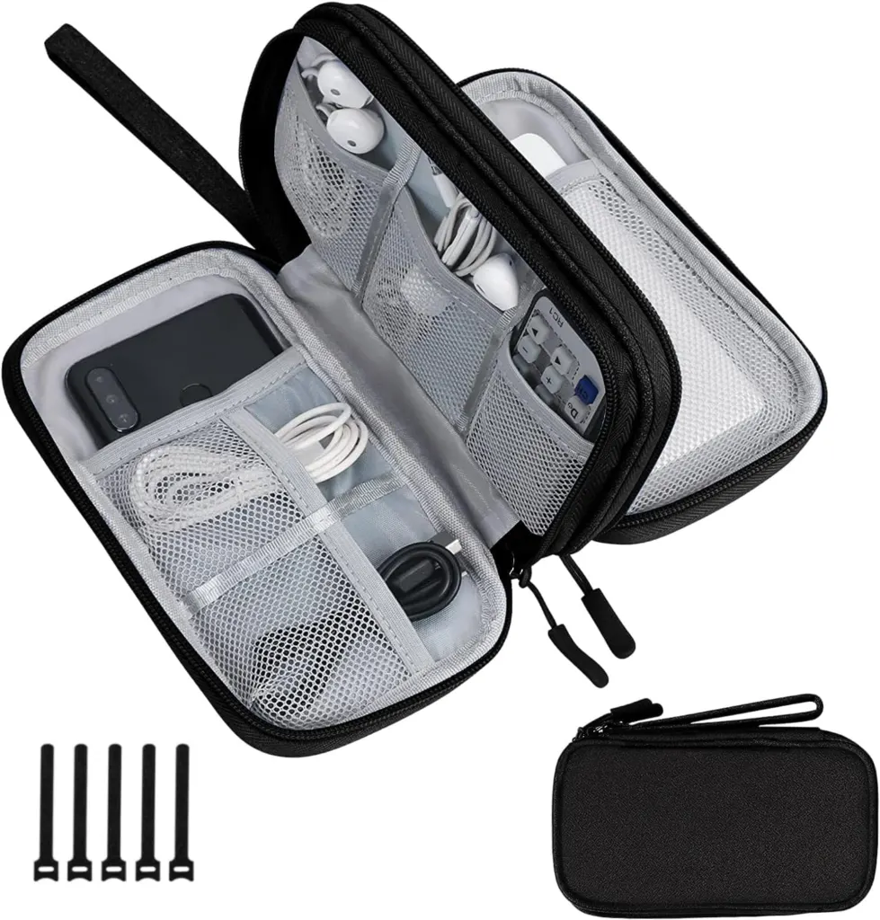Organizador de cables gadgets para viajar