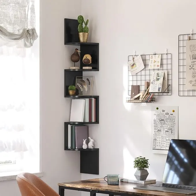 VASAGLE Estante de pared flotante de 5 niveles - Novedades para el hogar