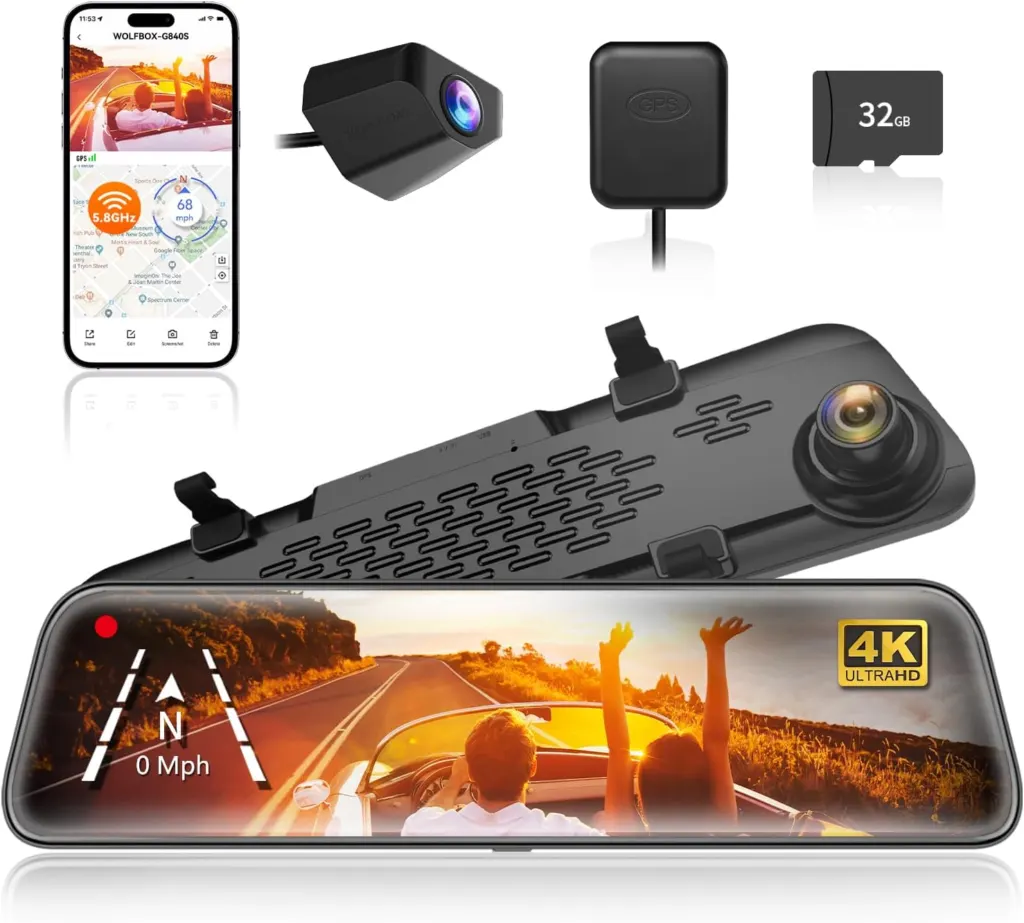 Wolfbox retrovisor gadgets para auto