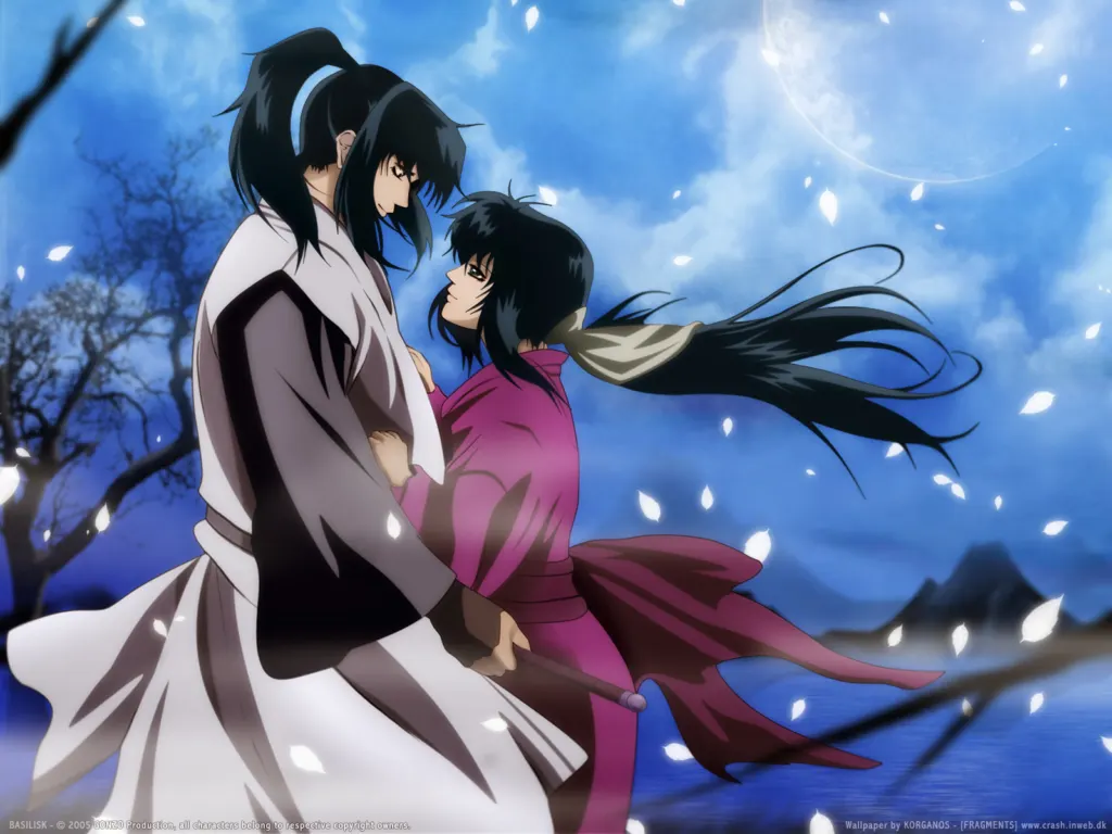 Basilisk mejores animes de ninjas