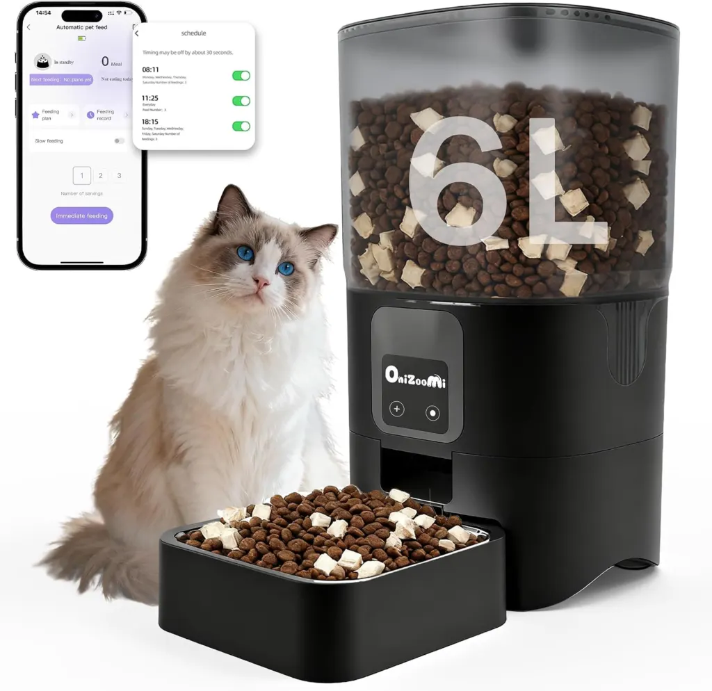 Dispensador Automático de Comida para Gatos
