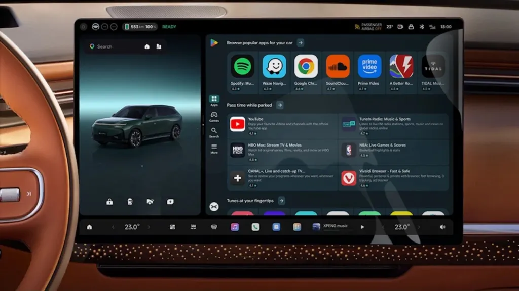 Xpeng integra Google Play