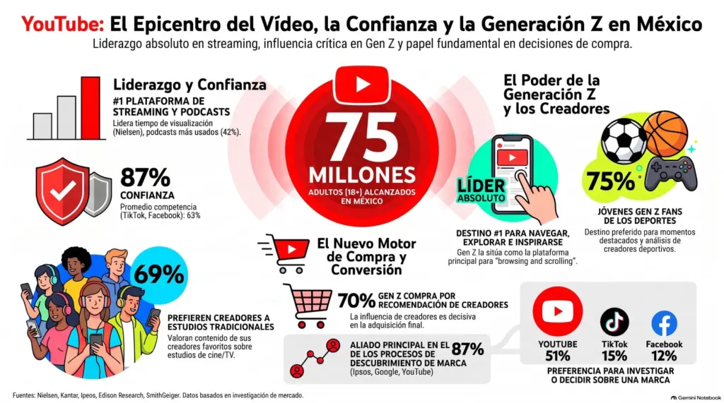 YouTube lidera el streaming 